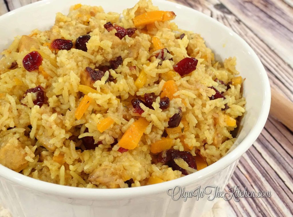 Pork Plov Pork Rice Pilaf With Cranberries Olga In The Kitchen