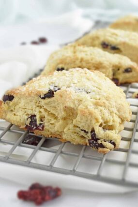Cranberry Scones: deliciously soft on the inside, crispy on the outside, buttery, flaky and so perfect in every way. | olgainthekitchen.com