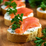 These easy Smoked Salmon Cream Cheese Tea Sandwiches are quick, elegant and an easy addition to a light lunch or an afternoon tea. | olgainthekitchen.com