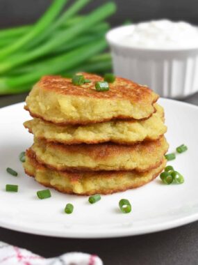 These are classic Ukrainian Potato Pancakes also called Deruny. Serve for breakfast, as an appetizer or side dish. | olgainthekitchen.com