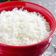 Learn how to cook rice perfectly every time. This is our go-to simple, but reliable stove-top method of How to Cook White Rice to achieve perfectly tender and fluffy texture every time. #howtocookrice #whiterice #longgrainrice #basmatirice #jasminerice #olgainthekitchen #rice #sidedish #howto