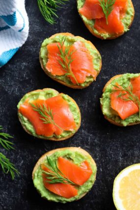 These Salmon Avocado Sandwiches are super easy, healthy and the perfect appetizer to serve at your next party or enjoy as a delicious breakfast alternative.